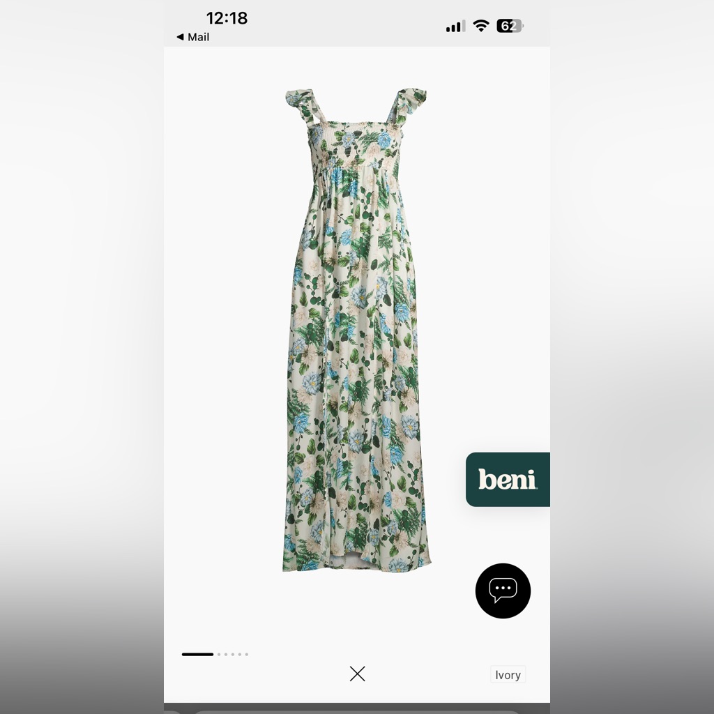 Agua Bendita Pacifico Leandra Aine Floral Maxi Dress In Ivory